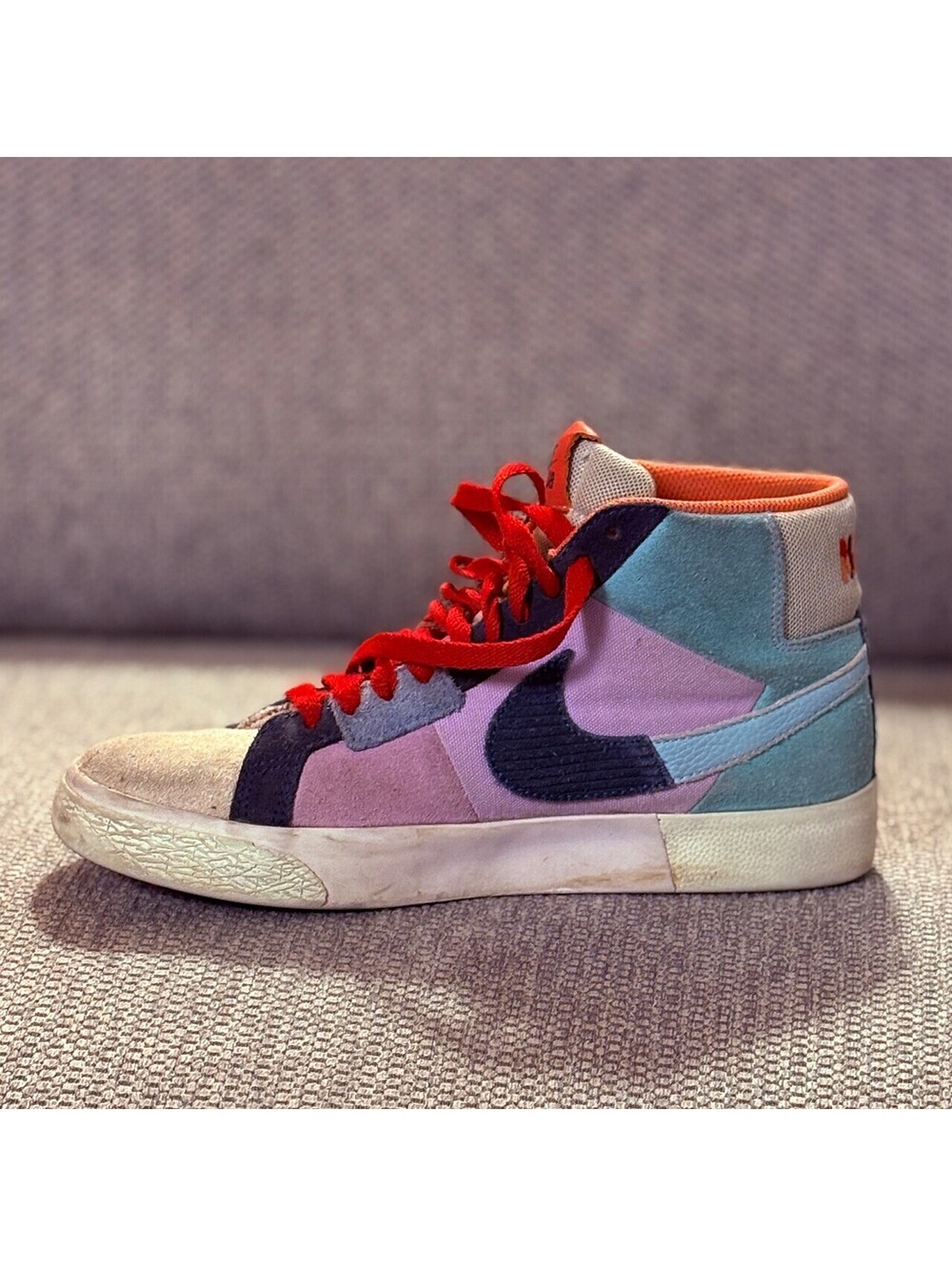 Nike SB Blazer Mid Skate Shoes Size 6.5 Multi-Color